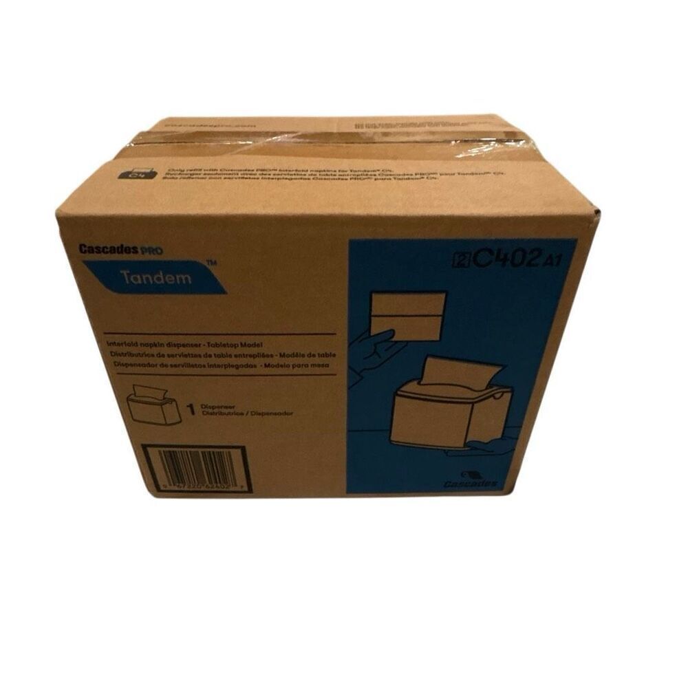 Cascades PRO Tandem‎ C402 A1 Interfold Napkin Dispenser Restaurant Tabletop Gray
